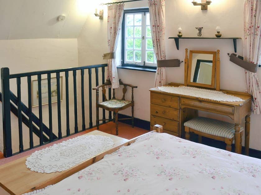 Double bedroom - Please note the stairs are steep with handrails either side, not suitable for people with mobility problems | Little Impetts, West Stourmouth, near Canterbury