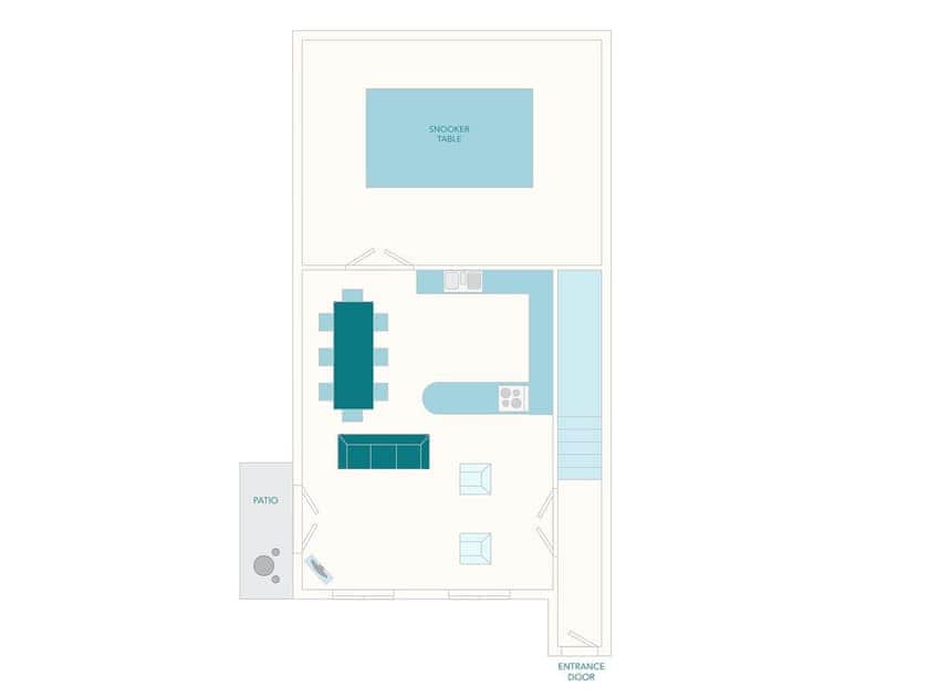 Papermaker’s Cottage Floor Plan - Ground Floor | Tuckenhay Mill - Papermaker’s Cottage, Bow Creek, between Dartmouth and Totnes