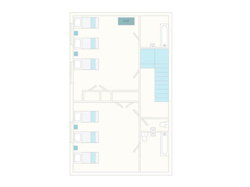 Papermaker’s Cottage Floor Plan - First Floor | Tuckenhay Mill - Papermaker’s Cottage, Bow Creek, between Dartmouth and Totnes