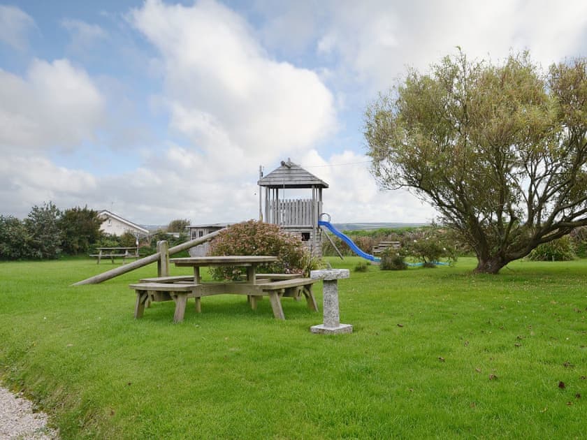Children’s play area | Lana Park Cottages - The Stables, Welcombe, nr. Bude
