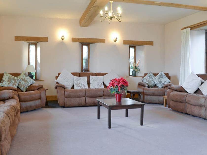 Spacious seating area within living room | Foxcote at Newcourt Farm - Foxcote and Glen Cottages at Newcourt Farm, Marstow, near Ross-on-Wye