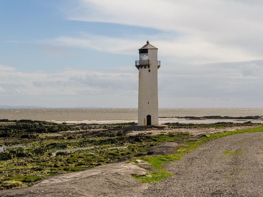 The lighthouse and the Solway coast are nearby to the south of the cottage | Seascape - Seascape Cottages, Southerness, near Dumfries