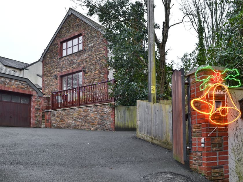 Exterior with festive decoration | Church View, Jacobstow, Bude