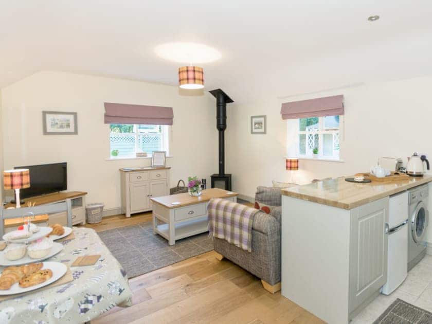 Stylish open plan living/dining room/kitchen | Cherry Laurel - Cherry Garth Cottages, Thornton le Dale near Pickering