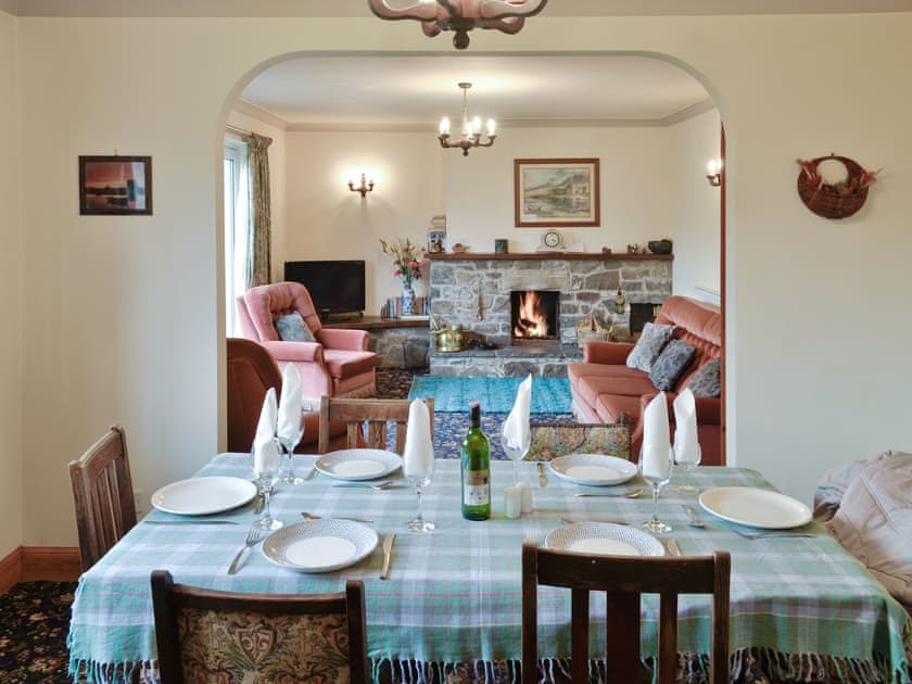 Open-aspect living and dining area | Rhonepark Steading, Crossmichael, near Castle Douglas