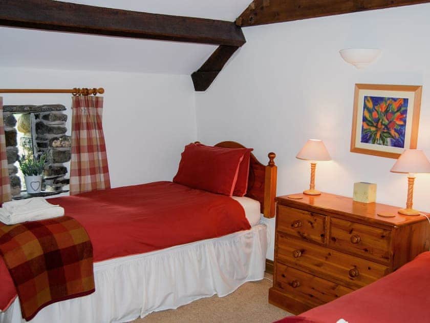 Great twin bedroom with heritage features | The Garth - Blakebeck Farm, Mungrisdale, near Threlkeld