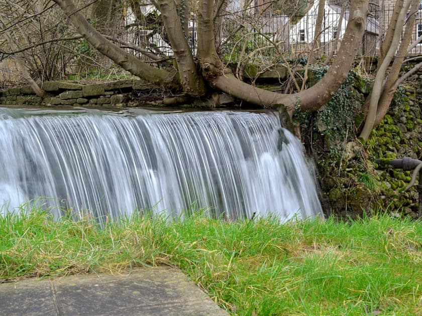 Overspill from Cromford Mill Pond | Mill Pond Cottage, Cromford