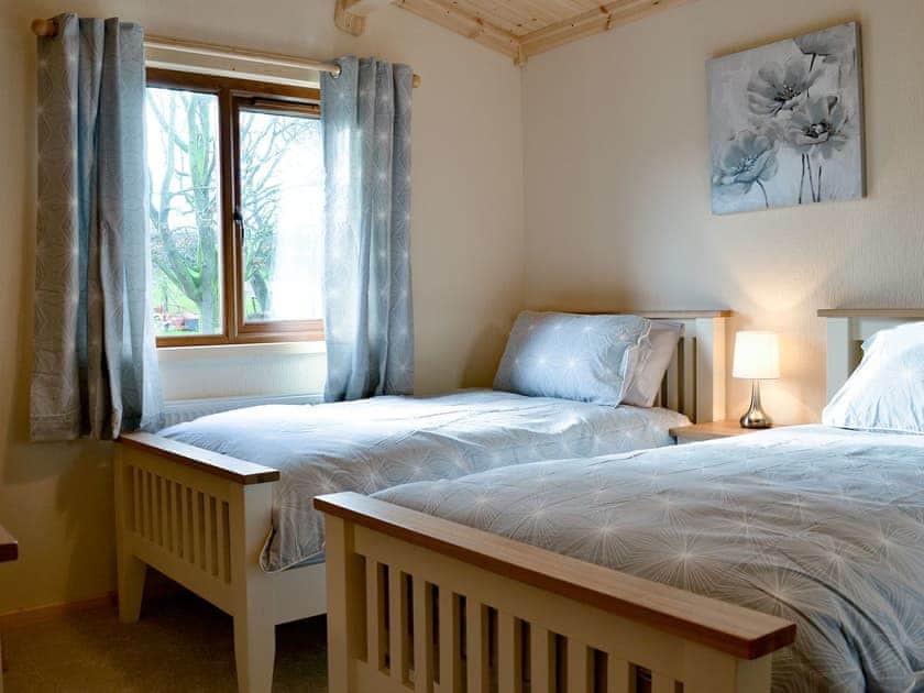 Twin bedroom | Callow Lodge, Bromlow, near Minsterley