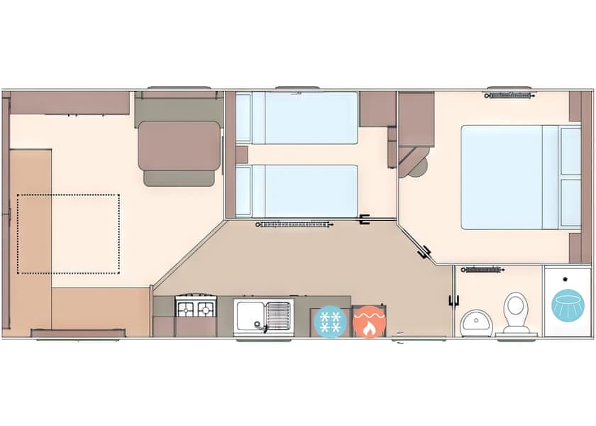 Gold 2 Bed (Pet) - Aber Bay Holiday Park, Clarach