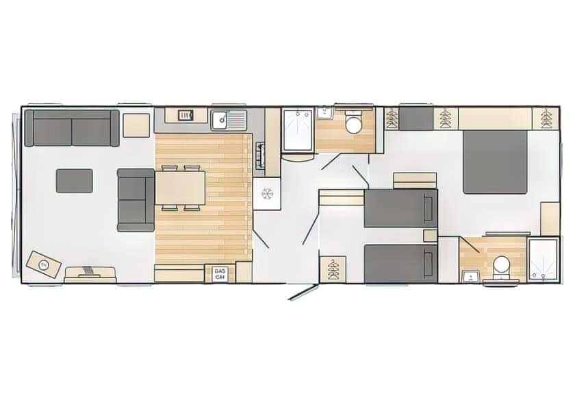 Platinum 2 Bed Spa - Aber Bay Holiday Park, Clarach