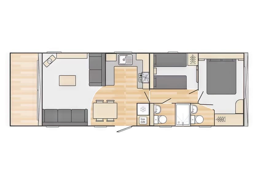 Gold 2 Bed - Aber Bay Holiday Park, Clarach