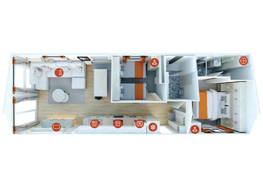 Acorn Lodge (Pet) - Augill Beck Holiday Park, Kirkby Stephen