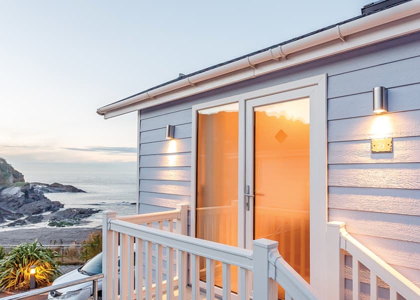 Typical | Driftwood Premier Sea View Cabin - Beach Cove Coastal Retreat, Hele Bay, Ilfracombe