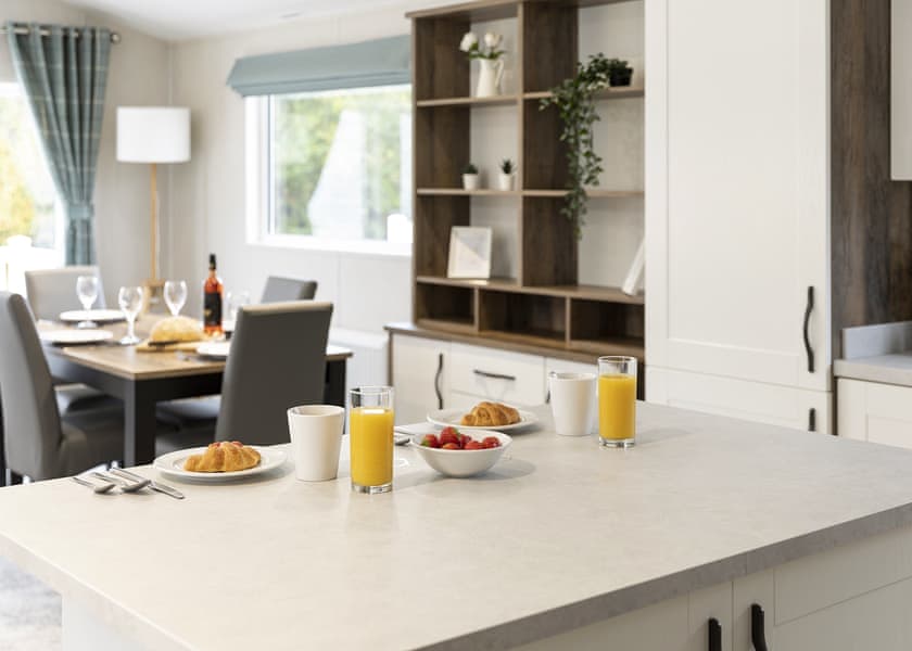 Platinum 2 Lodge with decking - Bowland Fell Park, Tosside, Nr Skipton