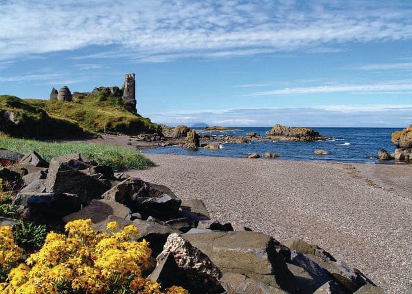 Dunure Castle and Beach<br />