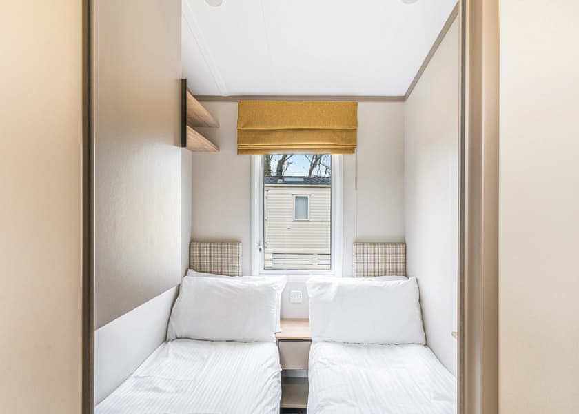 Twin bedroom | 2023 Classic 3 - Chesil Beach Holiday Park, Weymouth