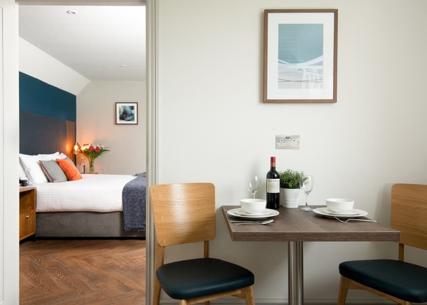  Typical apartment, please note interiors may vary. | Orchard Ground Floor Apartment Terrace - Clawford Lakes Resort and Spa, Clawton, Nr Holsworthy