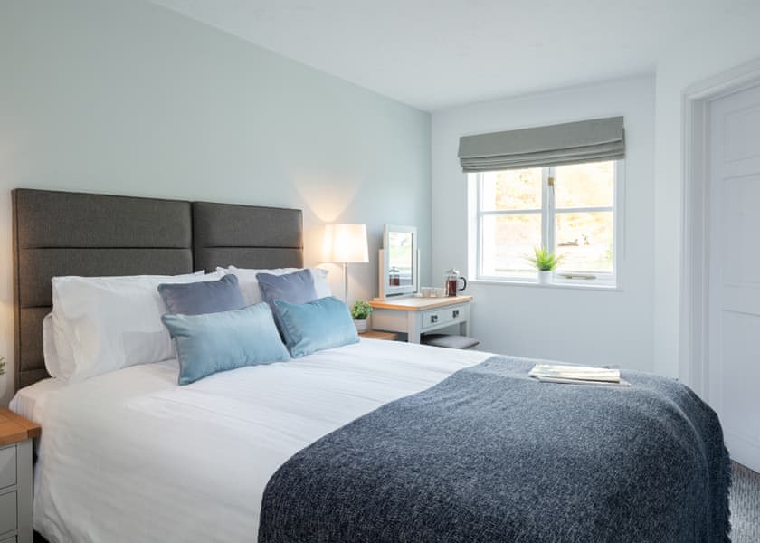 Typical apartment, please note interiors may vary. | Lake First Floor Apartment Balcony - Clawford Lakes Resort and Spa, Clawton, Nr Holsworthy