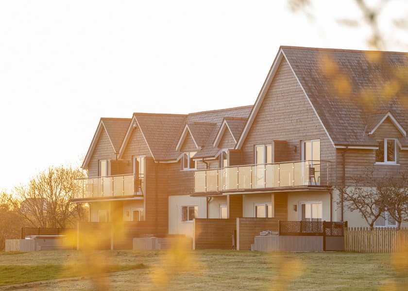 Orchard First Floor Apartment Balcony - Clawford Lakes Resort and Spa, Clawton, Nr Holsworthy