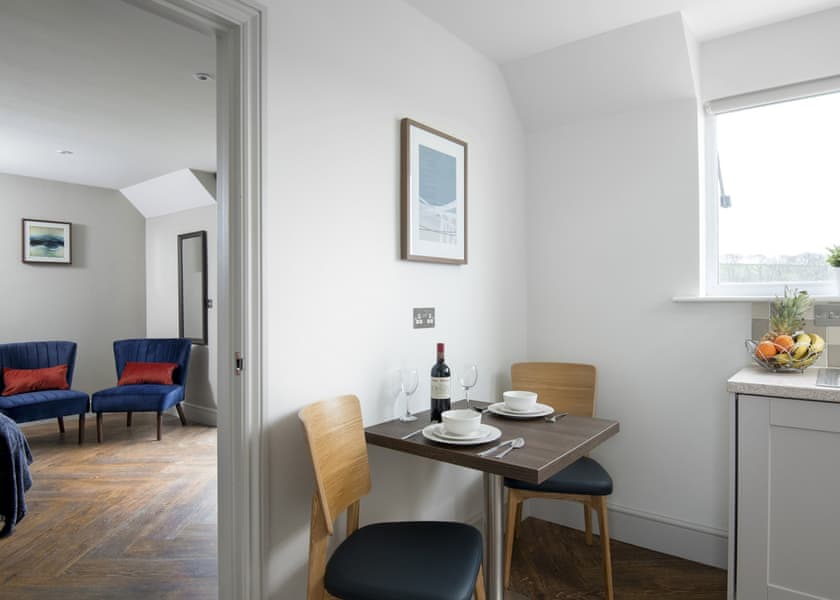 Typical apartment, please note interiors may vary. | Orchard First Floor Apartment Balcony - Clawford Lakes Resort and Spa, Clawton, Nr Holsworthy