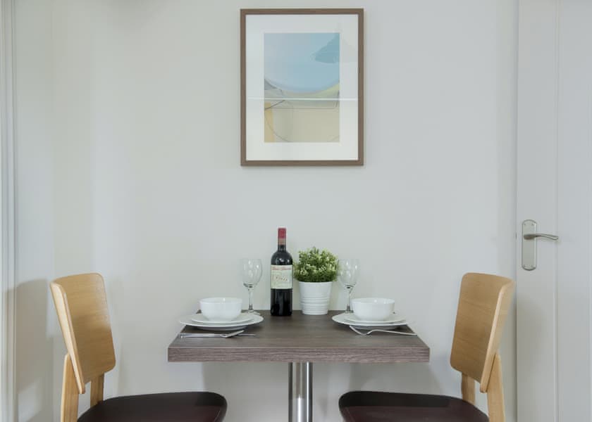 Typical apartment, please note interiors may vary. | Orchard First Floor Apartment Balcony - Clawford Lakes Resort and Spa, Clawton, Nr Holsworthy