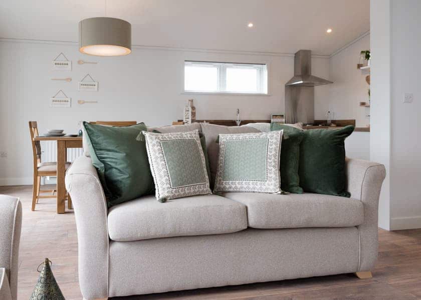 All imagery shown is a representation only. Style, decor and exact views vary by lodge. | Orchard Deluxe 3 Hot Tub Pet - Clawford Lakes Resort and Spa, Clawton, Nr Holsworthy