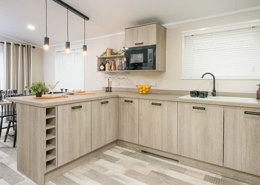 All imagery shown is a representation only. Style, decor and exact views vary by lodge | Orchard Deluxe Double Lakes 3 Hot Tub Pet - Clawford Lakes Resort and Spa, Clawton, Nr Holsworthy