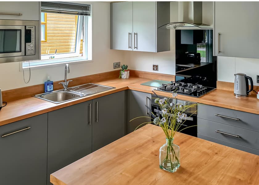 Pine and Hazel Kitchen | Croft Park Lodges, Little Weighton, Nr Beverley