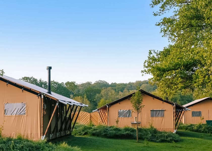 The Woody Safari Tent - Green Hill Farm Holiday Village, Landford,  Nr Salisbury