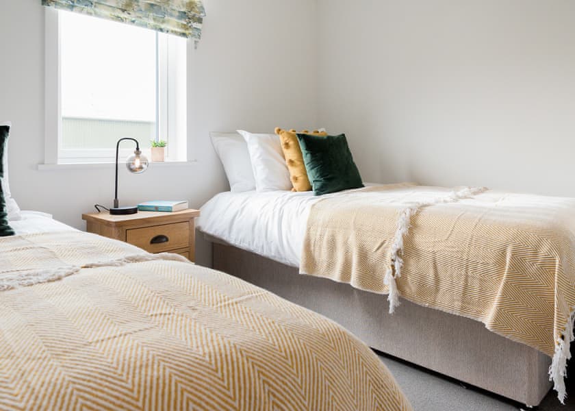 All imagery shown is a representation only. Style, decor and exact views vary by lodge | Valley Park View 2 bed Hot Tub Pet (sleeps 4) - Lakeview Manor Lodges, Dunkeswell, Honiton