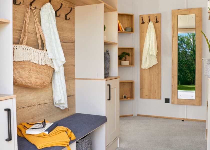 All imagery shown is a representation only. Style, decor and exact views vary by lodge | Valley View 3 bed Hot Tub Pet (sleeps 6) - Lakeview Manor Lodges, Dunkeswell, Honiton