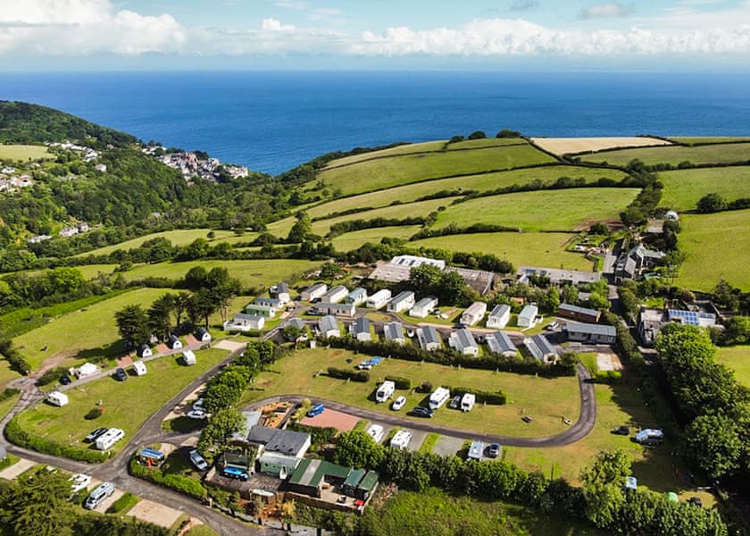 Sea View 2 Bed Hot Tub Holiday Caravan – Martinhoe - Lynmouth Holiday Retreat, Lynton