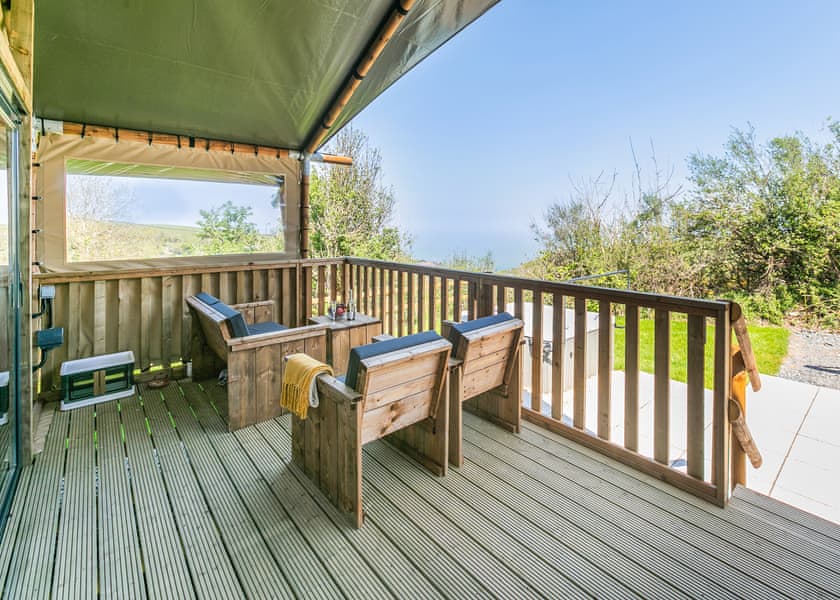 Sea View 2 Bed Hot Tub Safari TentKestrel - Lynmouth Holiday Retreat, Lynton