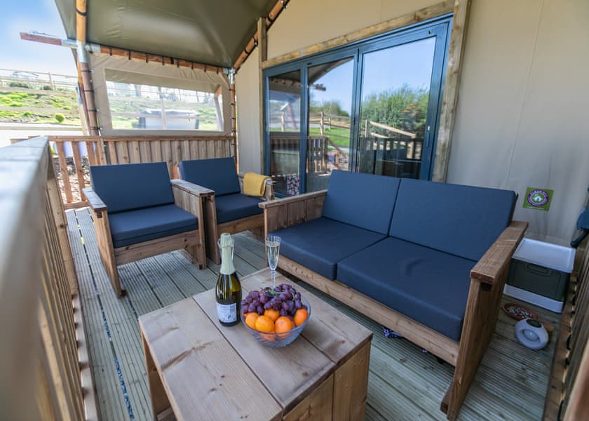 Sea View 2 Bed Hot Tub Safari TentKestrel - Lynmouth Holiday Retreat, Lynton