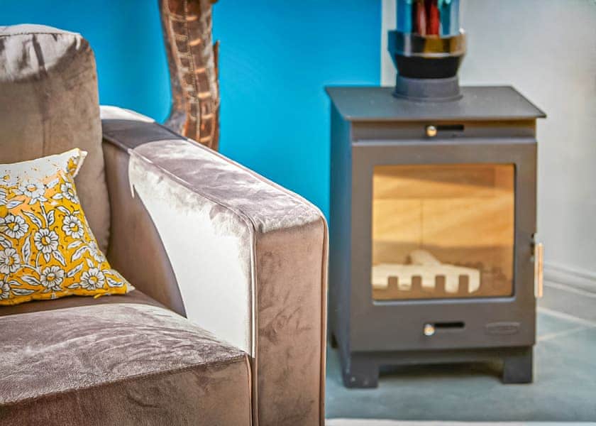 Warming wood burner | The Kasbah - North Star Sanctum, Fitling, near Hornsea