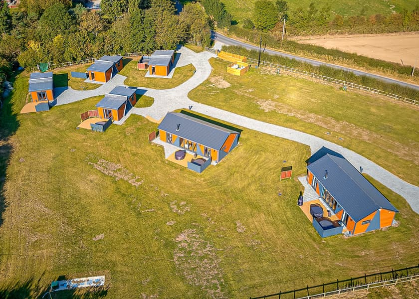 Aerial view of the holiday homes | The Fez - North Star Sanctum, Fitling, near Hornsea