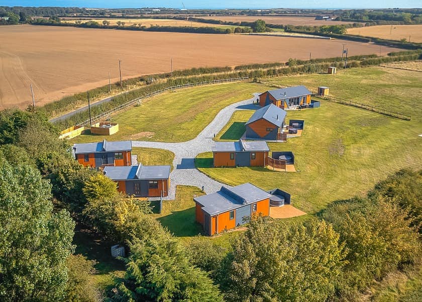 Aerial view of the holiday homes | The Ashram - North Star Sanctum, Fitling, near Hornsea
