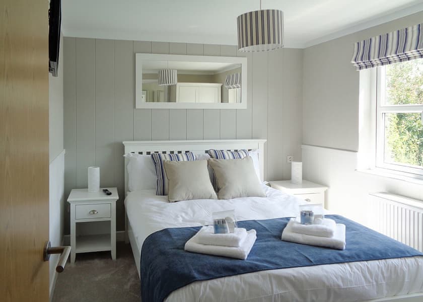 Typical double bedroom | Mead Three - Otters Mead Boutique Lodges, Beetley, Dereham
