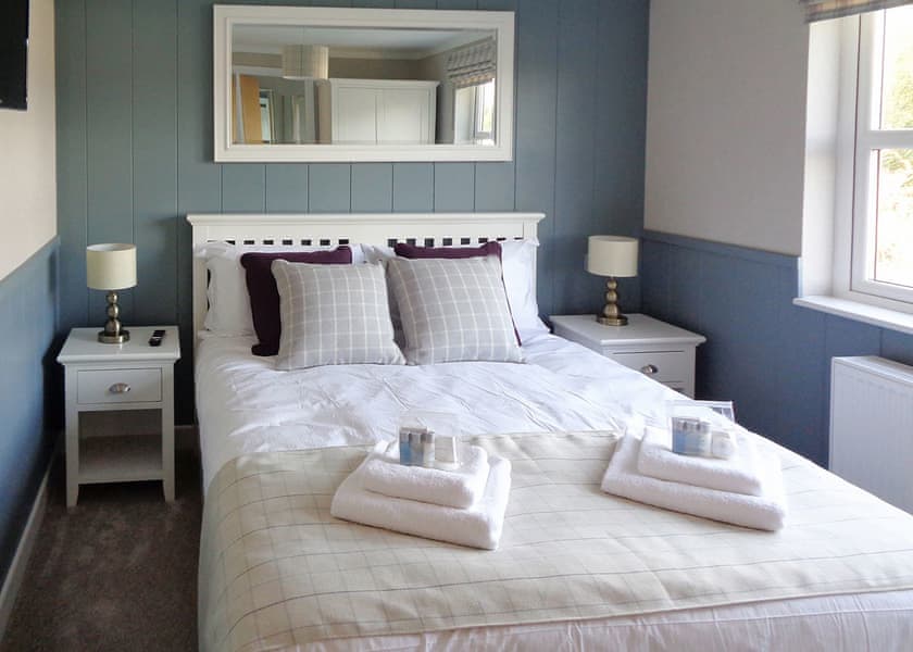Typical double bedroom | Mead Three - Otters Mead Boutique Lodges, Beetley, Dereham
