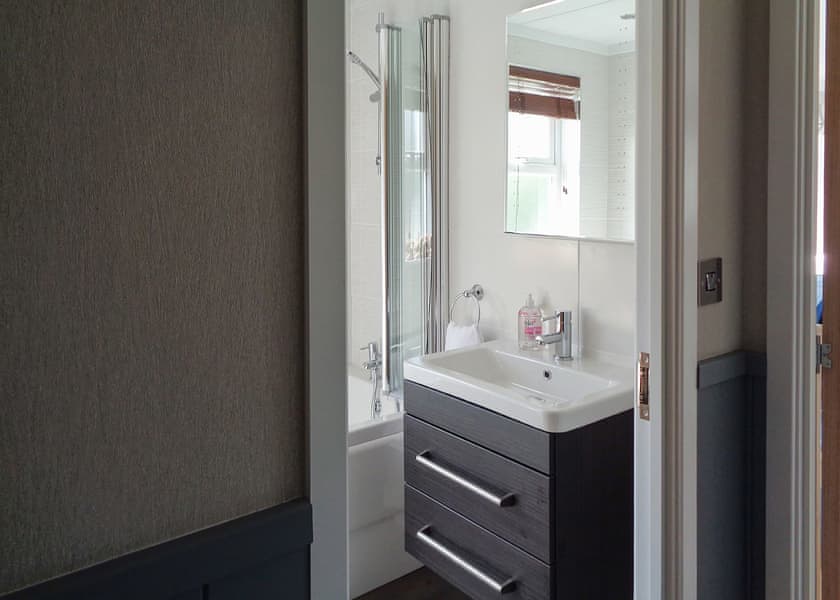 Typical shower room | Mead Three - Otters Mead Boutique Lodges, Beetley, Dereham