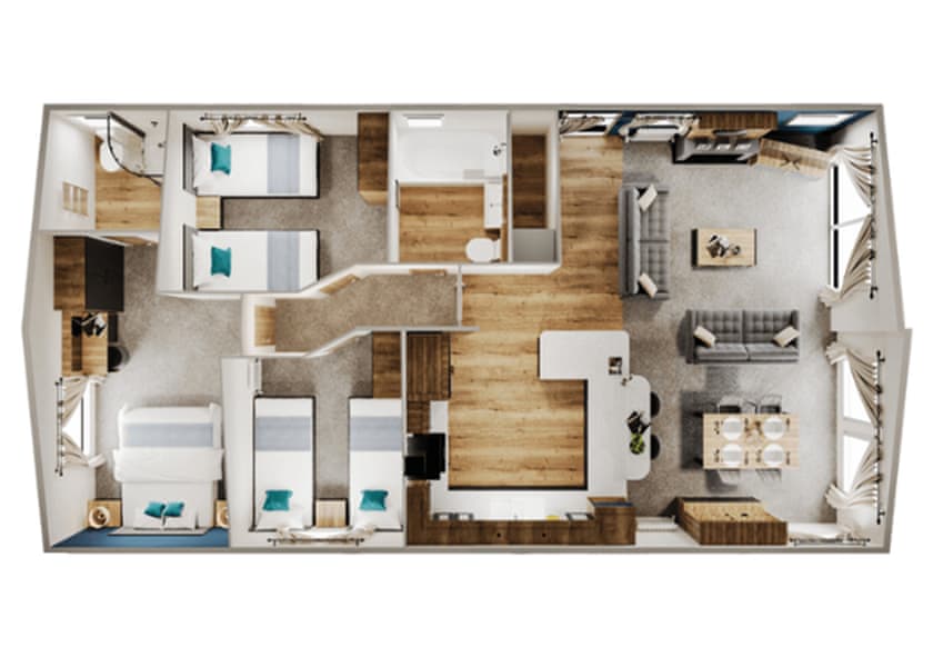 Lliw - Pen-y-Garth Lodges, Bala,