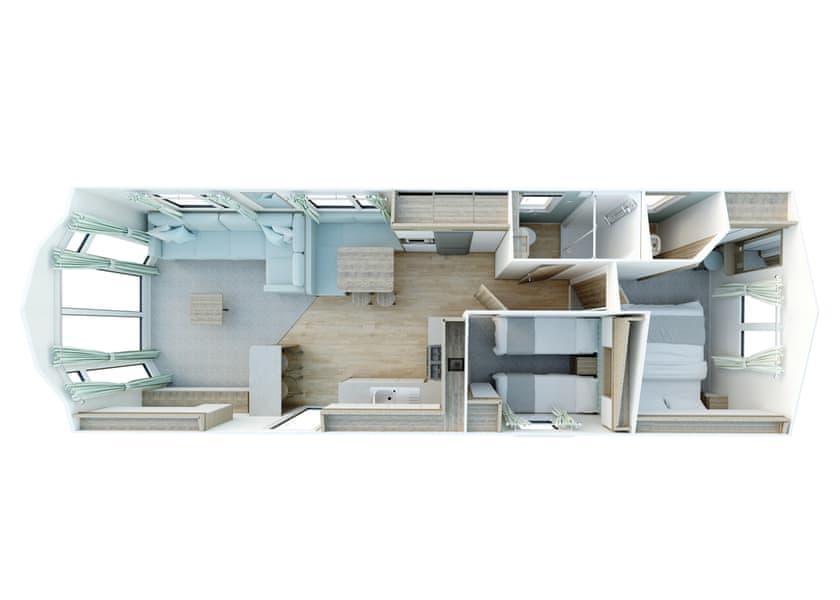 Gold Plus (Private Garden) - Poldown Holiday Park, Helston