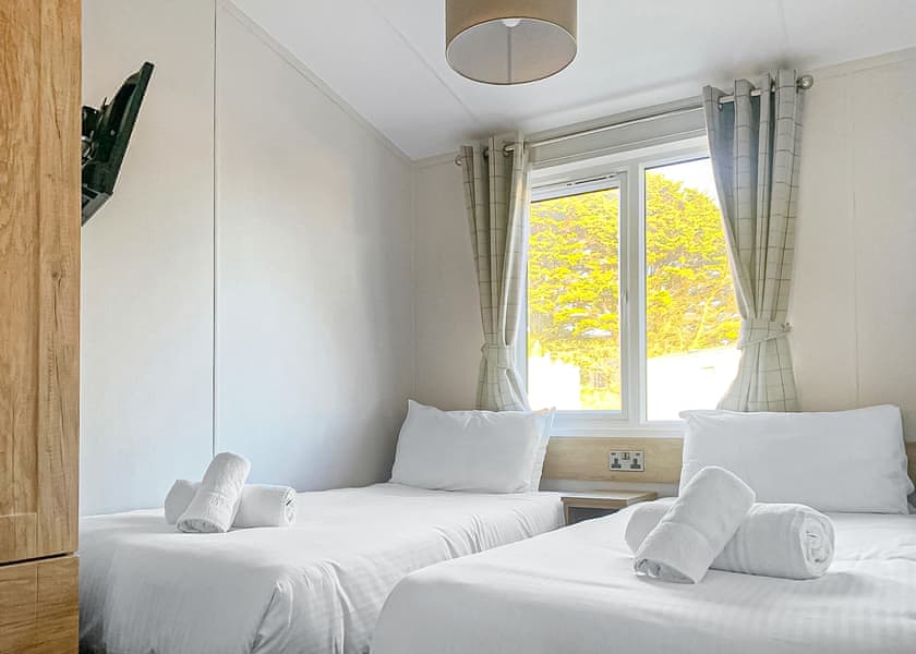 Typical | Comfort Plus Lodge Hot Tub 6 - Praa Sands Holiday Park, Penzance