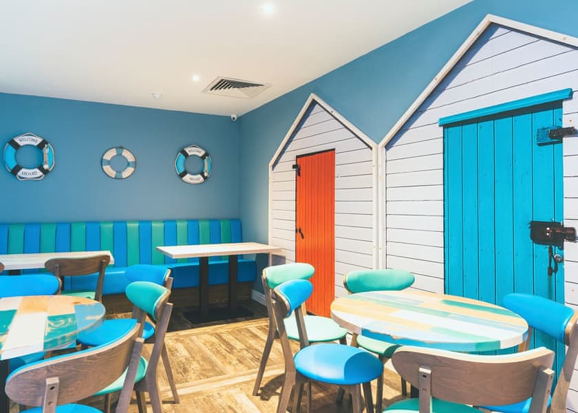 The beach hut restaurant area | Talacre Beach Resort, Talacre, Holywell