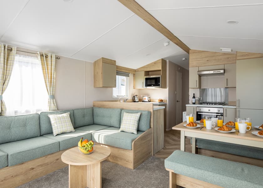 Gold  3 Pet Friendly Caravan with Decking - Trevella Holiday Park, Crantock, Newquay