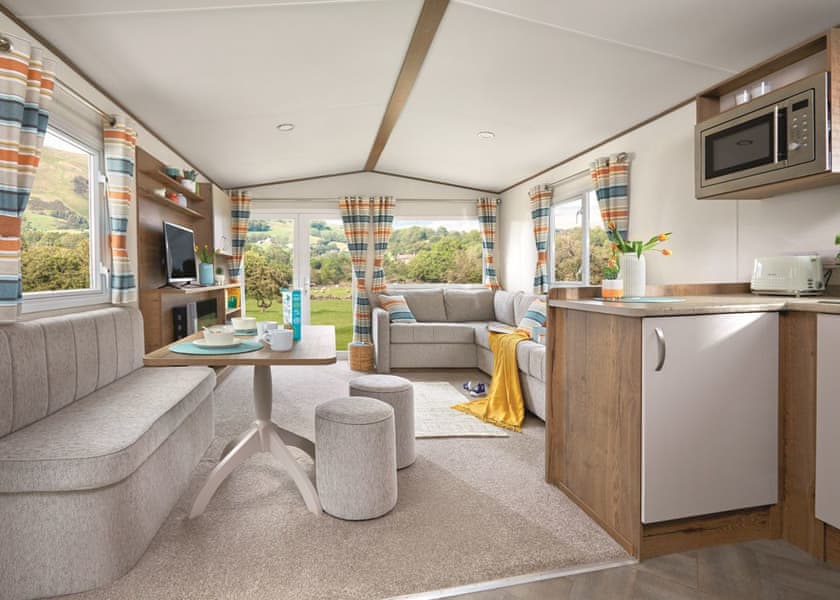 Please note, images are for representational purposes only, individual makes and models may vary | Standard Daisy Caravan (Sleeps 4) - Viewfield Manor Holiday Park, Kilwinning,