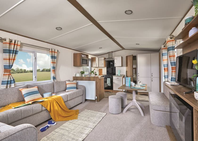 Please note, images are for representational purposes only, individual makes and models may vary | Standard Daisy Caravan (Sleeps 4) - Viewfield Manor Holiday Park, Kilwinning,