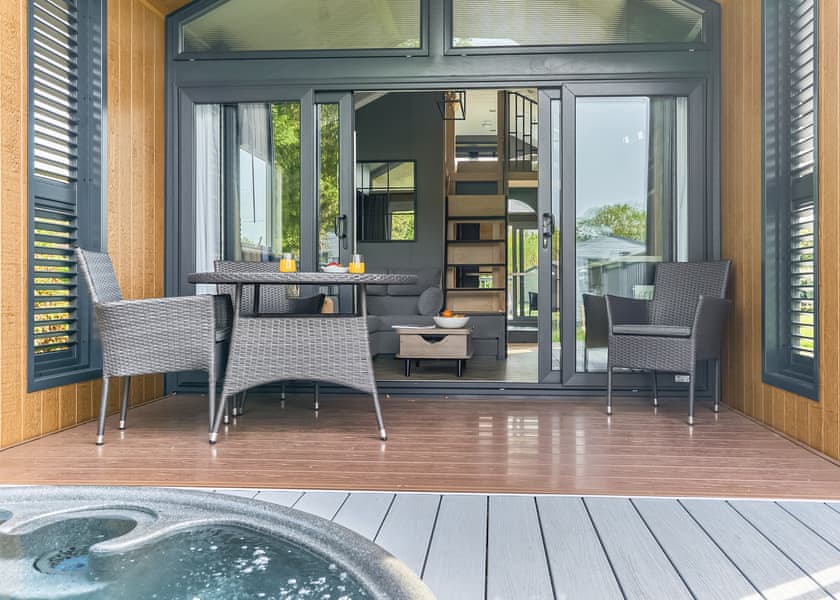 Glamping Pods with hot tubs - Waxham Sands Holiday Park, Great Yarmouth