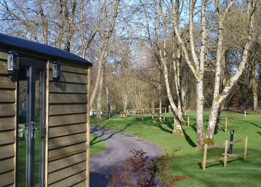 Book Shepherds Hut Spa accommodation at Glampio Gelli Glamping