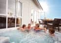 Bubbling hot tubs at Piran Meadows Resort and Spa